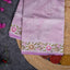 Semi Tussar Silk Saree – Organza & Tussar Fusion with Embroidery - Pink - Kleem Boutique