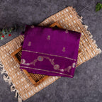 Banarasi Kora Saree - Magenta Colour - Kleem Boutique