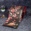 Semi Tussar Silk Saree – Kalamkari Floral Design with Zari Border - Kleem Boutique