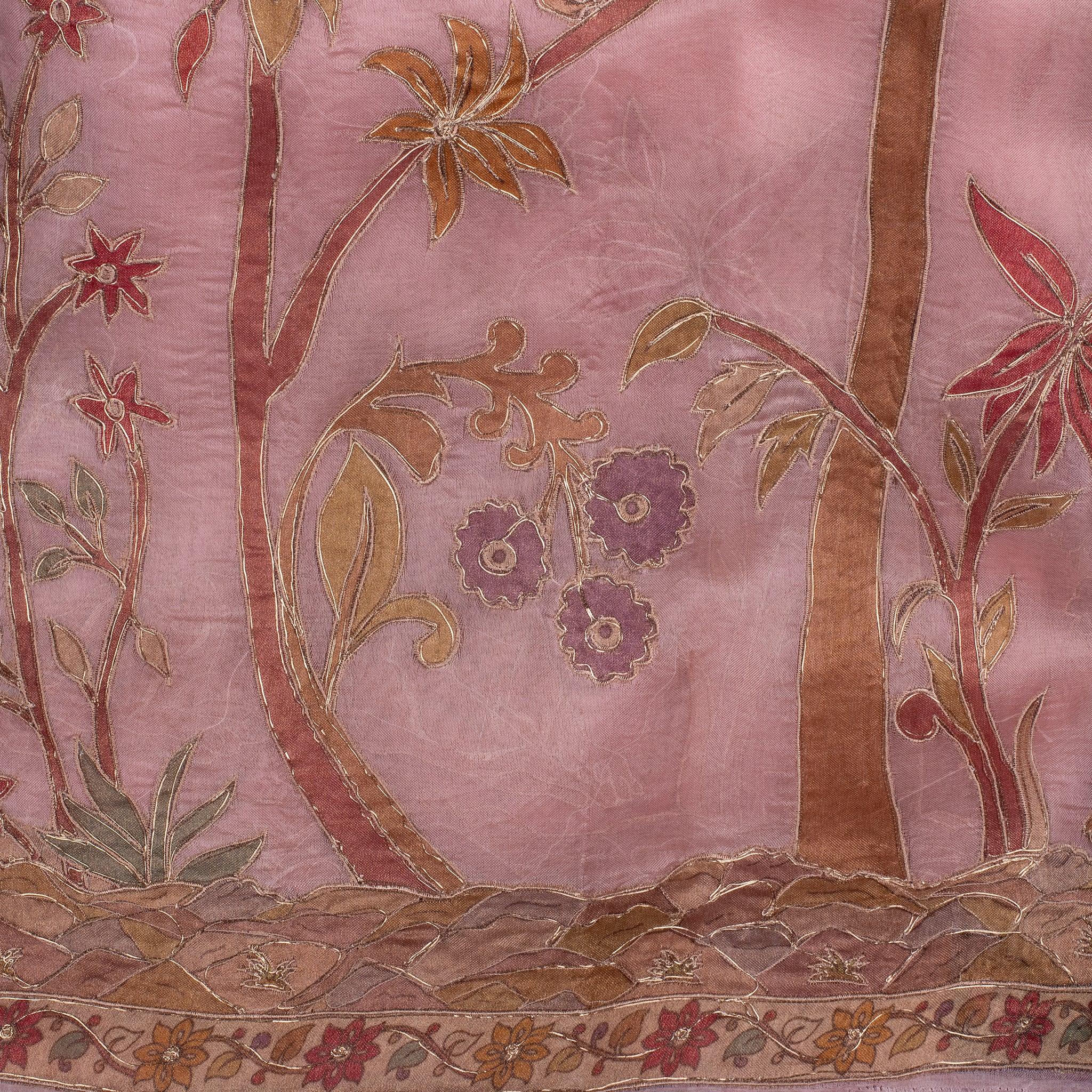 Organza Saree – Animal & Floral Appliqué Jungle Concept Secondary image