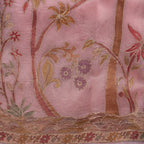 Organza Saree – Animal & Floral Appliqué Jungle Concept - Kleem Boutique