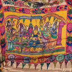 Chinnon Crepe Saree – Multicolour Elegance - Kleem Boutique