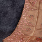 Tissue Organza Saree with Digital Floral Cutwork Embroidery - Kleem Boutique