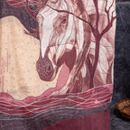 Handloom Soft Tussar Silk Saree – Digital Print with Antique Zari - Kleem Boutique