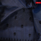 Semi Tussar Silk Saree – Vidarbha Style with Applique Work - Kleem Boutique