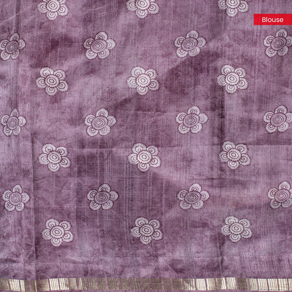 Semi Tussar Silk Saree – Kalamkari Floral & Animal Motifs - Kleem Boutique