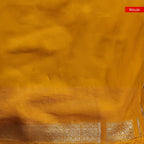 Banarasi Kora Saree – Mustard Yellow - Kleem Boutique