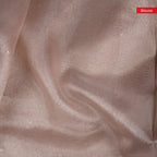 Tissue Organza Saree with Paithani-Inspired Border - Mauve - Kleem Boutique