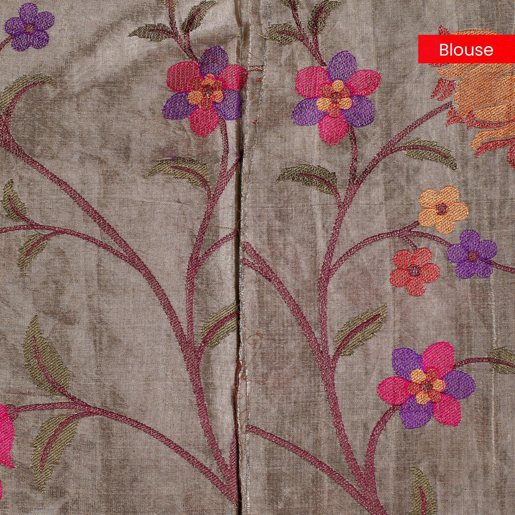 Handloom Kora Saree – Royal Purple