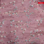 Soft Semi Tussar Silk Saree – Bird & Floral Digital Print - Kleem Boutique