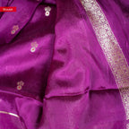 Banarasi Kora Saree - Magenta Colour - Kleem Boutique