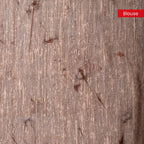 Semi Tussar Silk Saree – Dabu Print with Kantha Work Pallu - Kleem Boutique