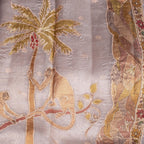 Organza Saree – Animal & Floral Appliqué Jungle Concept - Kleem Boutique