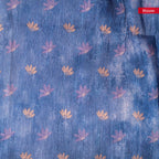 Semi Tussar Silk Saree – Eco Digital Floral & Leaf Print - Kleem Boutique