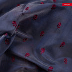 Semi Tussar Silk Saree – Vidarbha Style with Applique Work - Kleem Boutique