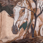 Handloom Soft Tussar Silk Saree – Digital Print with Antique Zari - Kleem Boutique