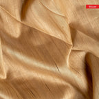 Semi Tussar Silk Saree with Applique Work – Off-White & Black - Kleem Boutique