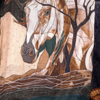 Handloom Soft Tussar Silk Saree – Digital Print with Antique Zari - Kleem Boutique