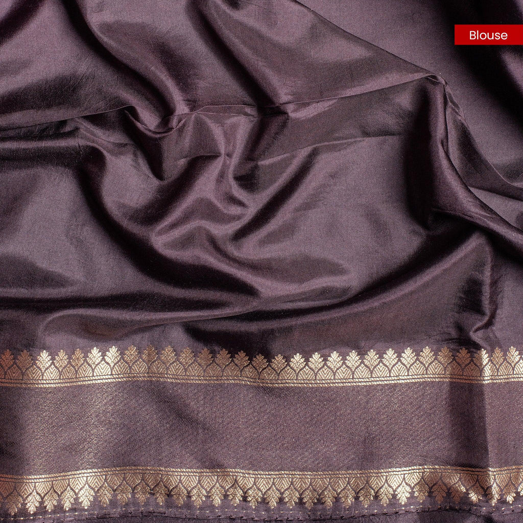 Pure Handloom Banarasi Brocade Saree with Animal Motifs - Kleem Boutique